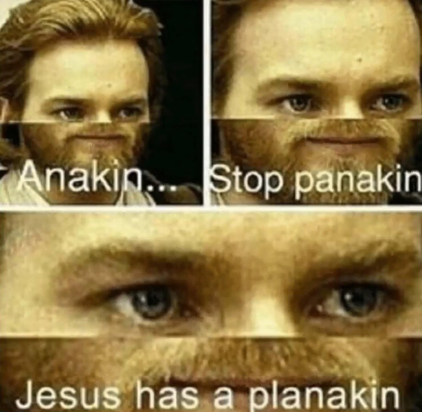 jesus has a planikan Blank Meme Template