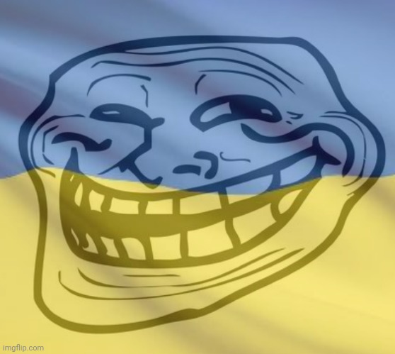 Ukrainian trollface | image tagged in ukrainian trollface | made w/ Imgflip meme maker