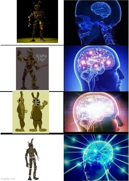 scraptrap | image tagged in memes,expanding brain | made w/ Imgflip meme maker