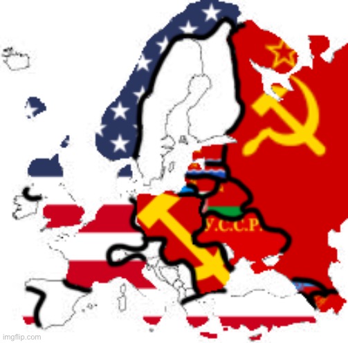 Political map of europe | image tagged in communism | made w/ Imgflip meme maker