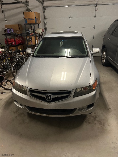 Car reveal. It’s a 2004 Acura TSX | made w/ Imgflip meme maker