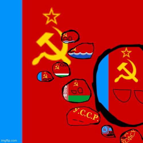 Most Soviet states as Countryballs - Imgflip