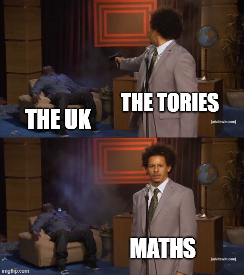 The Tories | THE TORIES; THE UK; MATHS | image tagged in memes,who killed hannibal,tories,maths | made w/ Imgflip meme maker