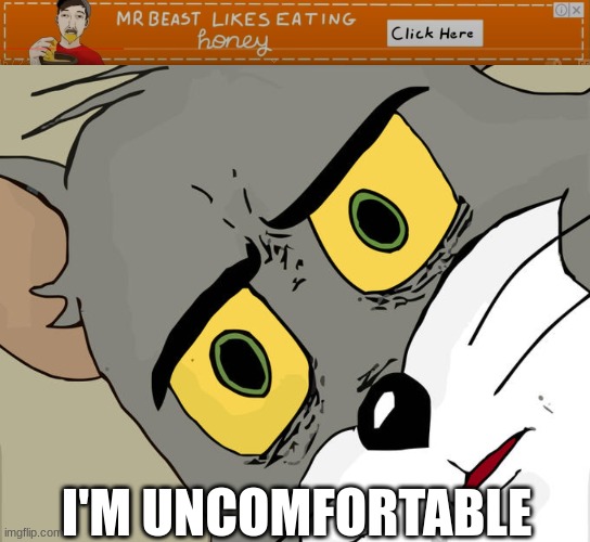 ... | I'M UNCOMFORTABLE | image tagged in memes,unsettled tom | made w/ Imgflip meme maker
