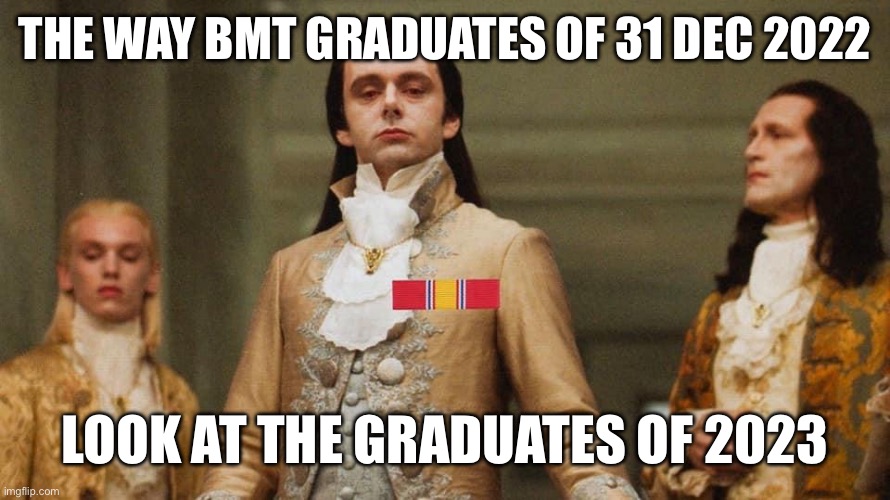 Last line of defense | THE WAY BMT GRADUATES OF 31 DEC 2022; LOOK AT THE GRADUATES OF 2023 | image tagged in air force,memes,funny memes,elite | made w/ Imgflip meme maker