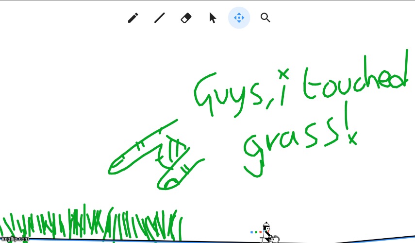 I touched grass!!! | made w/ Imgflip meme maker