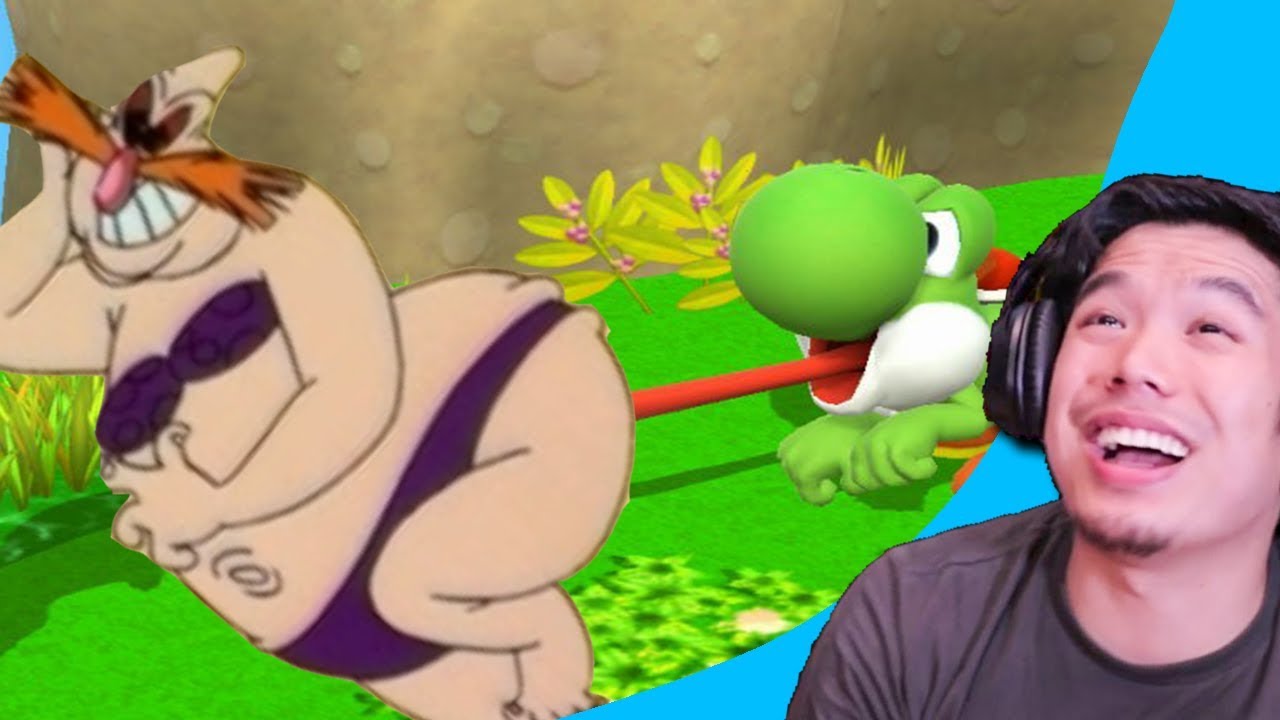 High Quality Yoshi licking Eggman Blank Meme Template