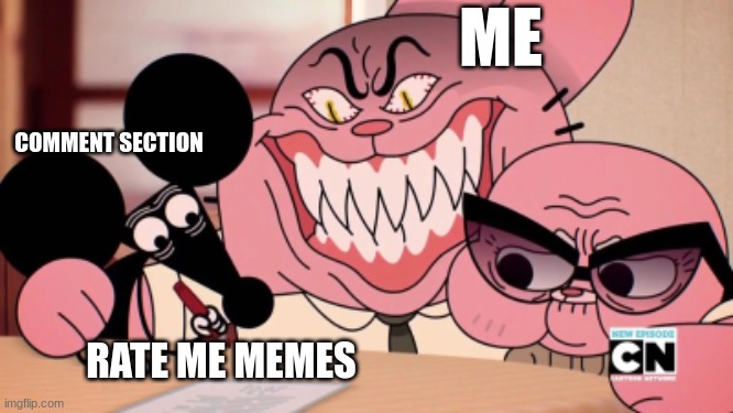 Evil Richard | ME COMMENT SECTION RATE ME MEMES | image tagged in evil richard | made w/ Imgflip meme maker