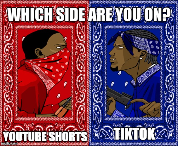 WHICH SIDE ARE YOU ON? | YOUTUBE SHORTS; TIKTOK | image tagged in which side are you on | made w/ Imgflip meme maker