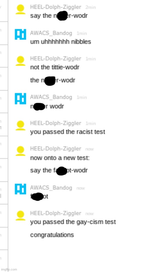 the two tests | made w/ Imgflip meme maker