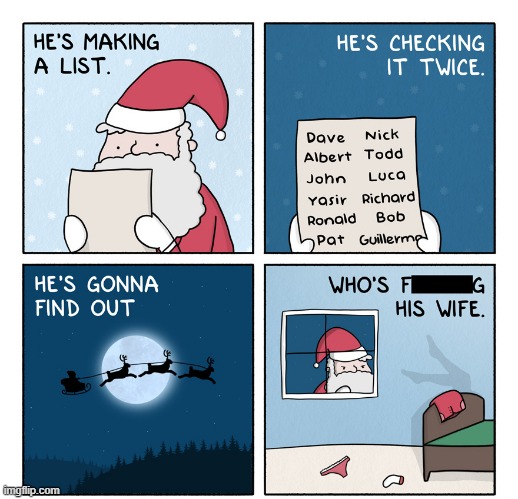 It's the 12th Day of Christmas and Santa Brought to Me... | image tagged in comics | made w/ Imgflip meme maker