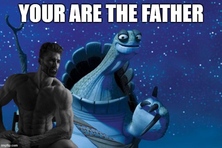 Master Oogway | YOUR ARE THE FATHER | image tagged in master oogway | made w/ Imgflip meme maker