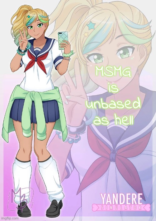 Hoshiko Mizudori | MSMG is unbased as hell | image tagged in hoshiko mizudori | made w/ Imgflip meme maker