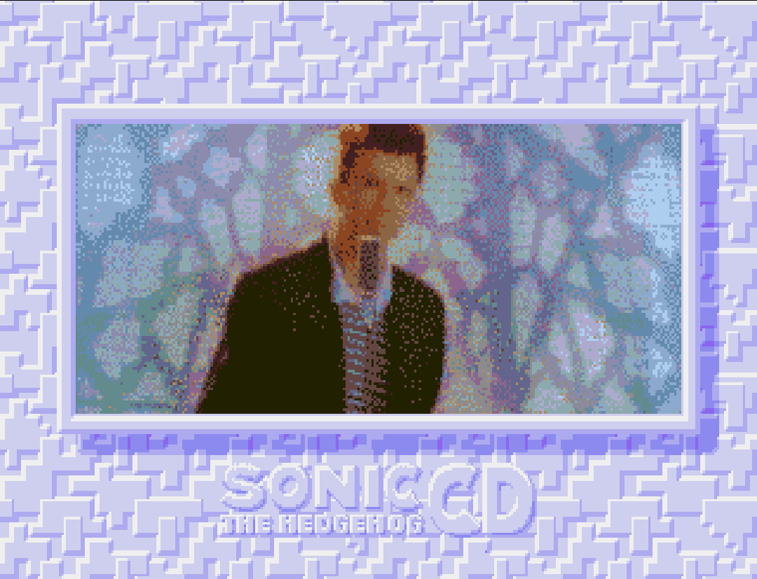 Sonic CD rickroll Blank Meme Template