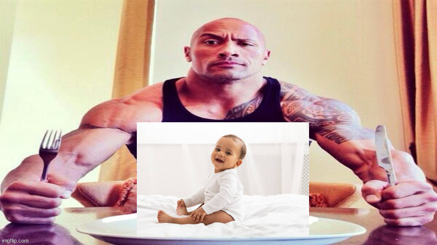 Dwayne the rock eating | image tagged in dwayne the rock eating | made w/ Imgflip meme maker