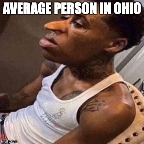 Only in ohio? | AVERAGE PERSON IN OHIO | image tagged in quandale dingle,ohio state,ohio | made w/ Imgflip meme maker