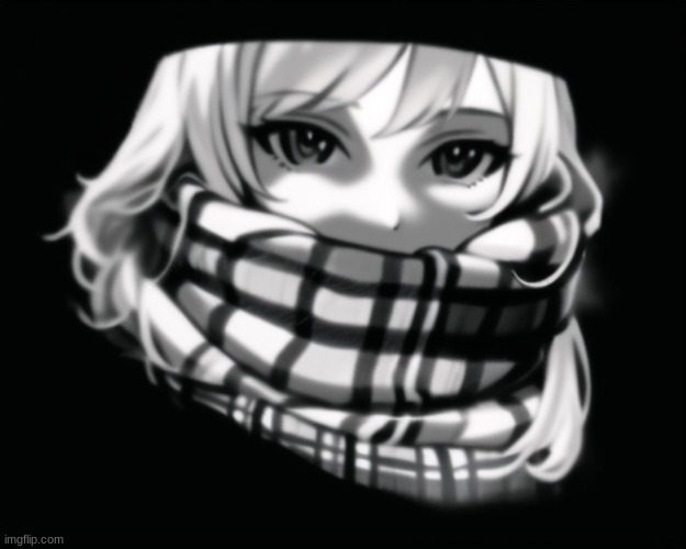 Troll face/girl in scarf illusion-Which did you see first? | image tagged in fun,art,troll,troll face,optical illusion | made w/ Imgflip meme maker