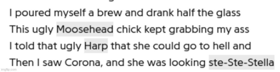 "moose-head chick" I'm dead *skull emoji* | made w/ Imgflip meme maker