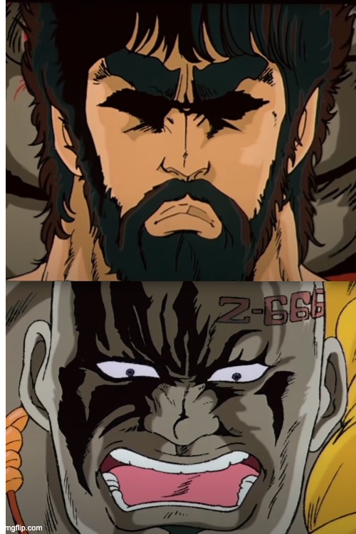 Omae Wa Mou Shinderu from 1986 Movie Blank Meme Template