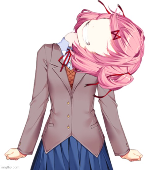 Natsuki neck snap | image tagged in natsuki neck snap | made w/ Imgflip meme maker