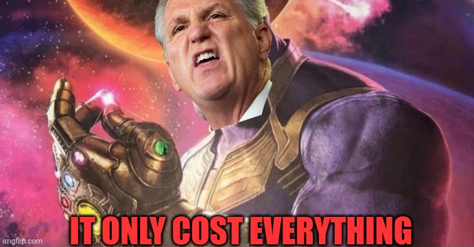 Thanos Snap | IT ONLY COST EVERYTHING | image tagged in thanos snap | made w/ Imgflip meme maker