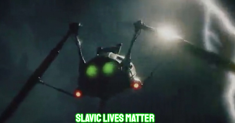 Slavic Jeff Wayne's The War of the Worlds | Slavic Lives Matter | image tagged in slavic jeff wayne's the war of the worlds,slavic,blm,slm | made w/ Imgflip meme maker