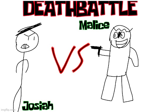 It's a fight to the death btw | image tagged in death battle | made w/ Imgflip meme maker