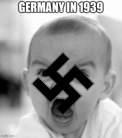 Angry Baby Meme | GERMANY IN 1939 | image tagged in memes,angry baby | made w/ Imgflip meme maker