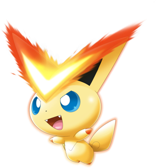 Victini with Fire Blank Meme Template