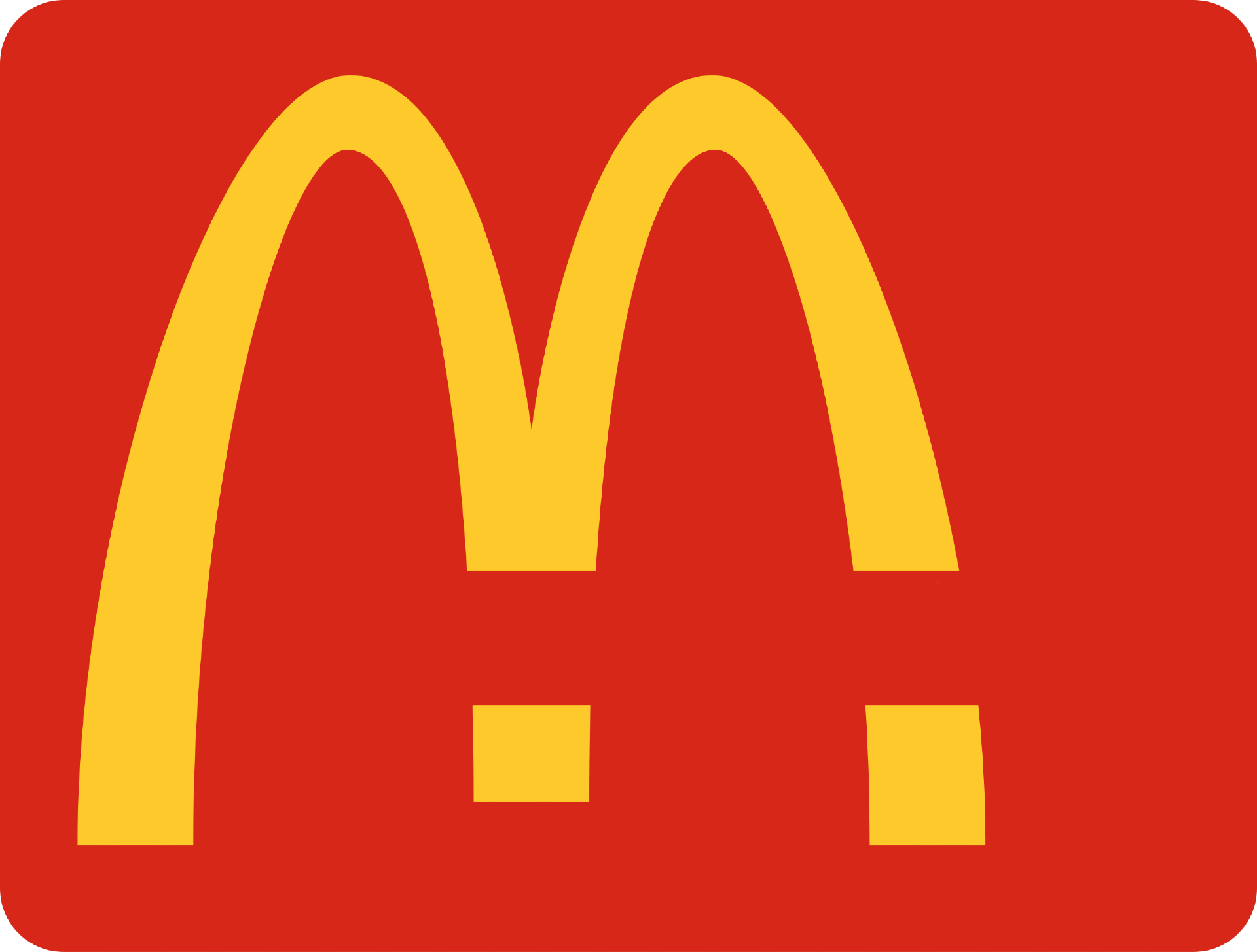High Quality McDonald's sign Blank Meme Template