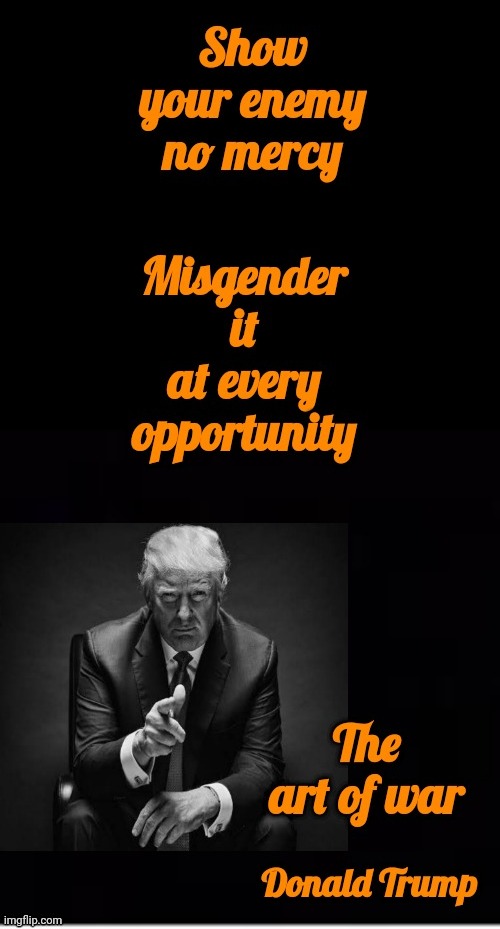 Show Your Enemy No Mercy | image tagged in donald trump approves | made w/ Imgflip meme maker
