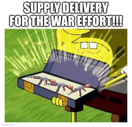 SUPPLIES HAVE ARRIVED!! | SUPPLY DELIVERY FOR THE WAR EFFORT!!! | image tagged in tiktok sucks,tik tok sucks | made w/ Imgflip meme maker