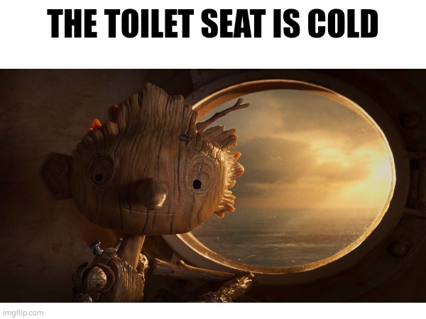 Ratio | THE TOILET SEAT IS COLD | image tagged in meme | made w/ Imgflip meme maker