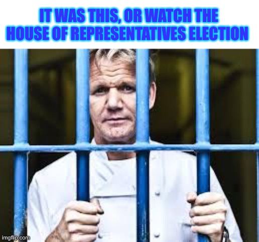 IT WAS THIS, OR WATCH THE HOUSE OF REPRESENTATIVES ELECTION | image tagged in gop,speaker | made w/ Imgflip meme maker