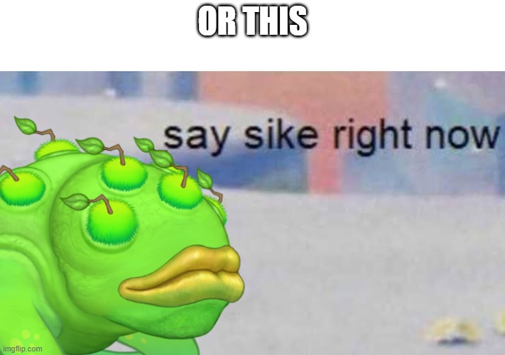 Brump say sike right now | OR THIS | image tagged in brump say sike right now | made w/ Imgflip meme maker