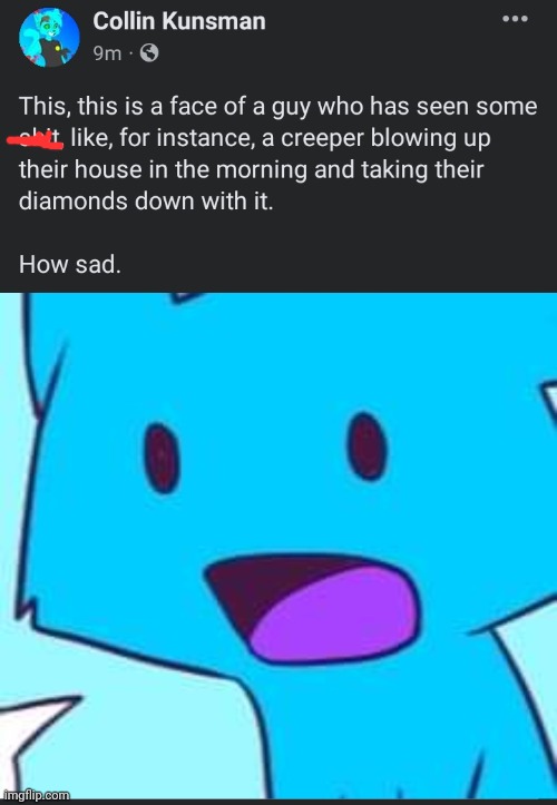 How sad | image tagged in facebook,posts | made w/ Imgflip meme maker