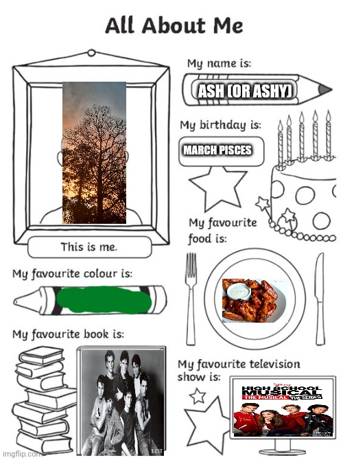 all about me | ASH (OR ASHY); MARCH PISCES | image tagged in all about me | made w/ Imgflip meme maker