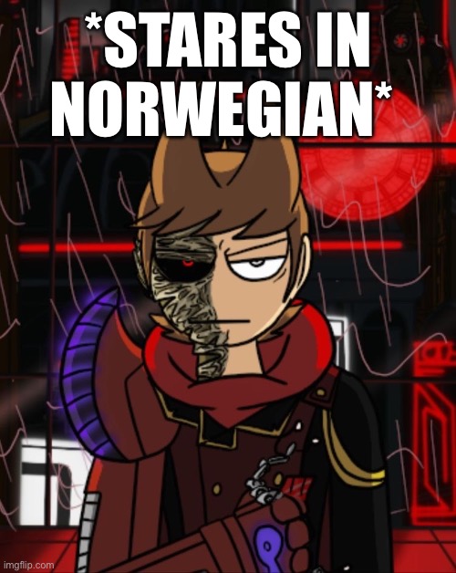 *stares in norweigian* | *STARES IN NORWEGIAN* | image tagged in norway,eddsworld,tord,comics/cartoons | made w/ Imgflip meme maker