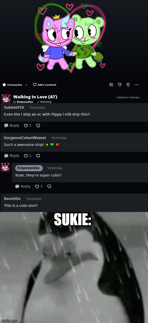 SUKIE: | image tagged in sadge | made w/ Imgflip meme maker