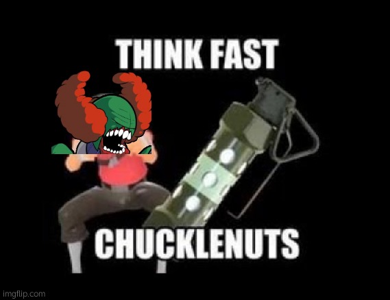 THINK FAST CHUCKLENUTS | image tagged in think fast chucklenuts | made w/ Imgflip meme maker