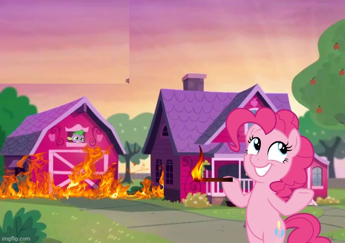 Disaster pony Blank Meme Template