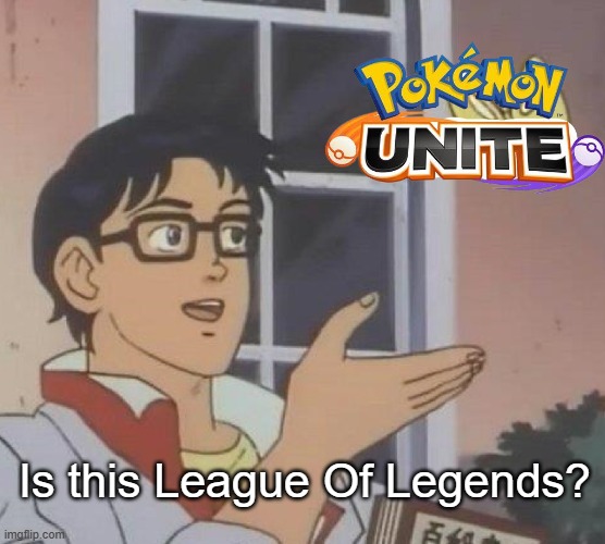 Seriously is it just me or does this game feel like LoL? | Is this League Of Legends? | image tagged in memes,is this a pigeon,league of legends,pokemon,gaming | made w/ Imgflip meme maker