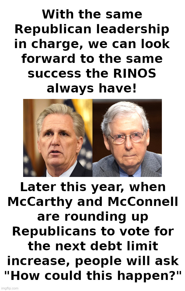 Mitch McConnell, Kevin McCarthy: More of the Same! | image tagged in mitch mcconnell,kevin mccarthy,rinos,same stuff different day | made w/ Imgflip meme maker