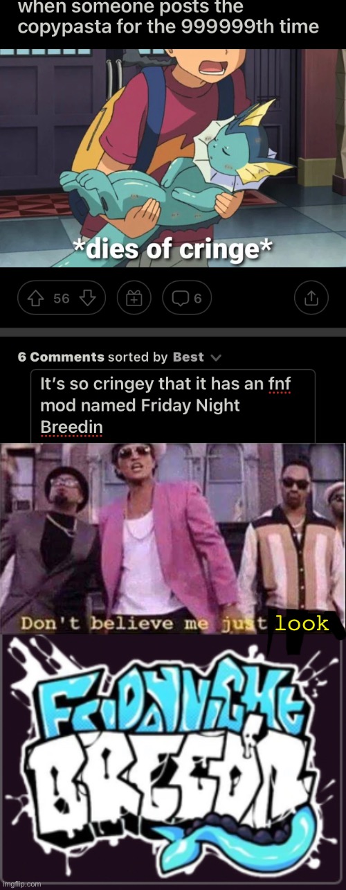 No | look | image tagged in don't believe me just watch caption boarder | made w/ Imgflip meme maker