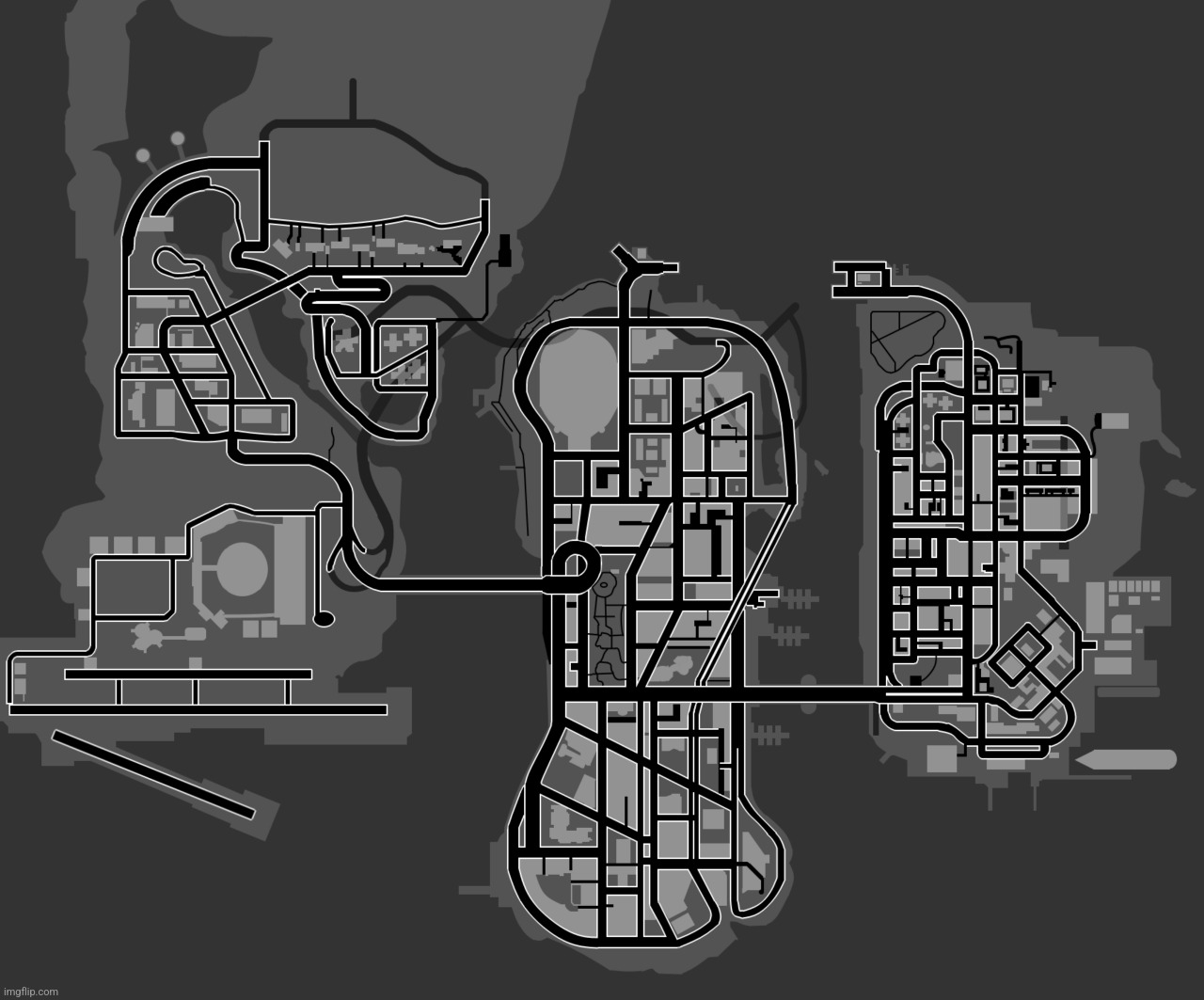 GTA 3 map | image tagged in gta,gta 3,claude,map,iunfunny gaming,iunfunny | made w/ Imgflip meme maker