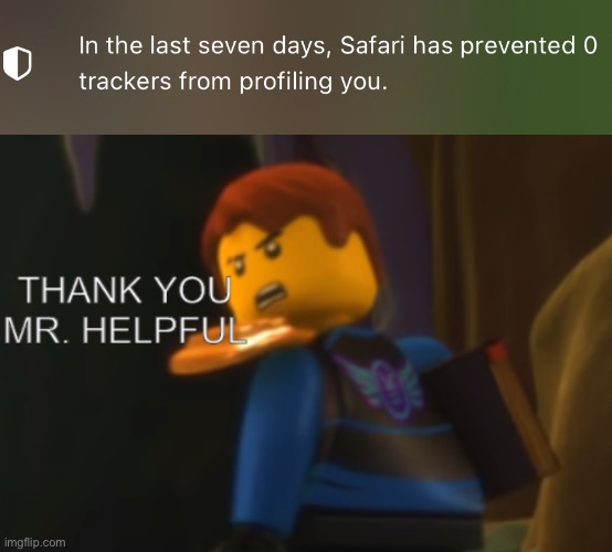 yes very helpful safari | image tagged in thank you mr helpful | made w/ Imgflip meme maker
