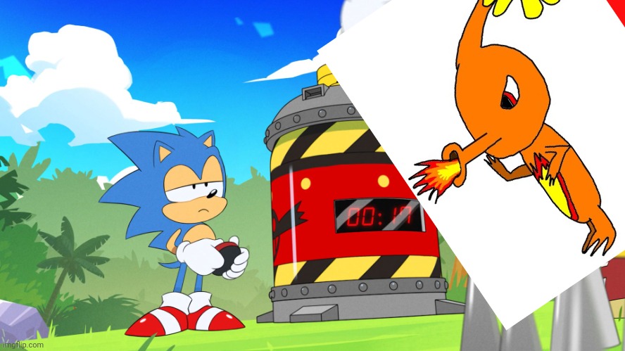 Sonic and Eggman | image tagged in sonic and eggman | made w/ Imgflip meme maker