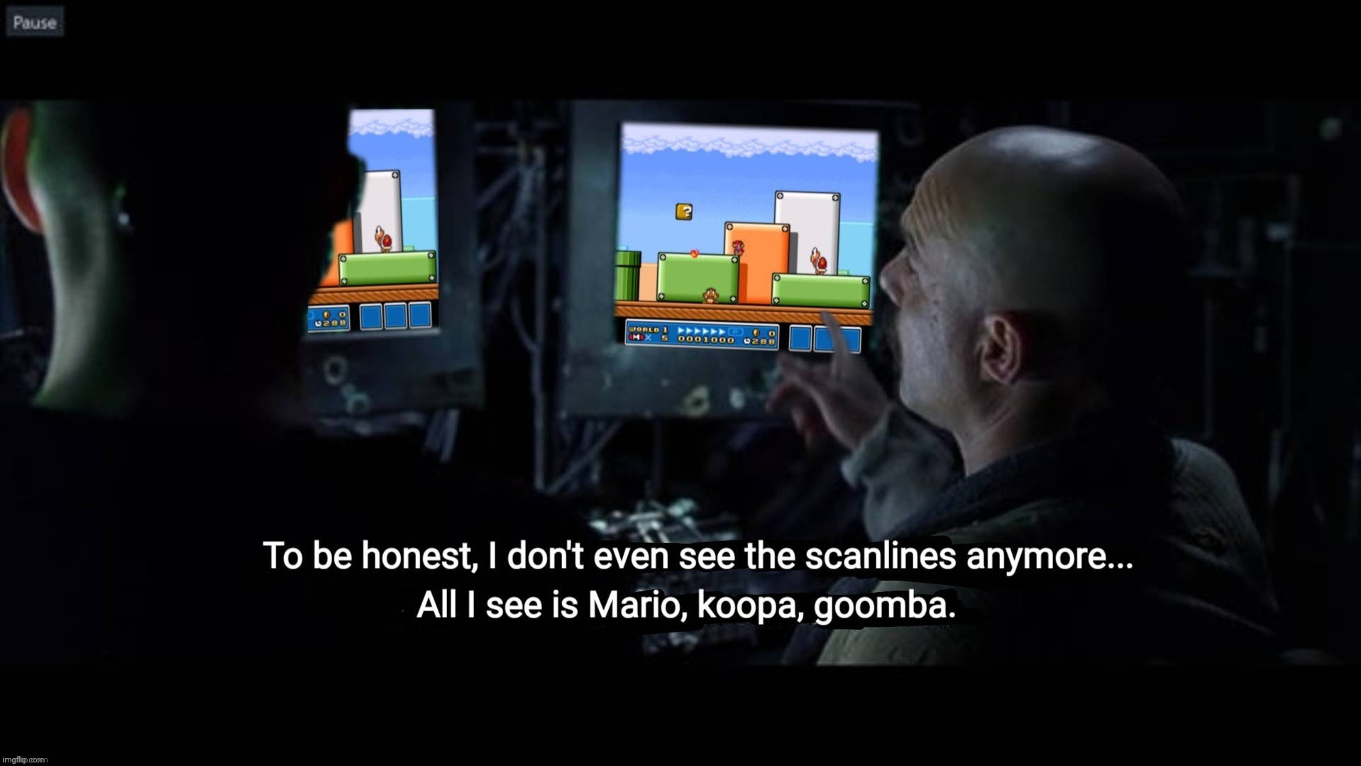 Mario Matrix mashup | image tagged in matrix,super mario | made w/ Imgflip meme maker