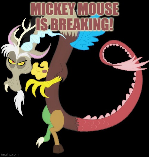 Discord planning chaos | MICKEY MOUSE IS BREAKING! | image tagged in discord planning chaos | made w/ Imgflip meme maker