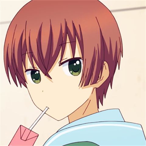 Momotsuki casually drinking strawberry milk Blank Meme Template